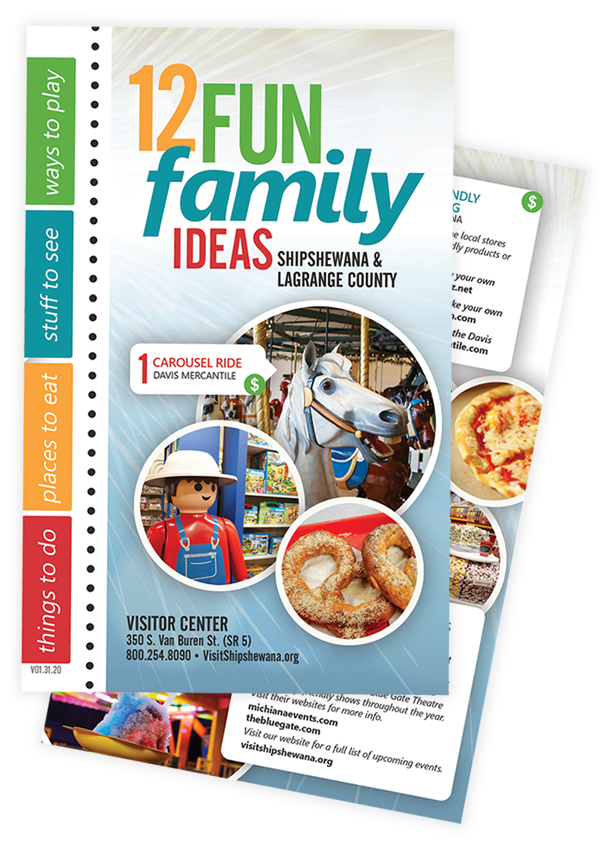 12 Fun Family Ideas brochure