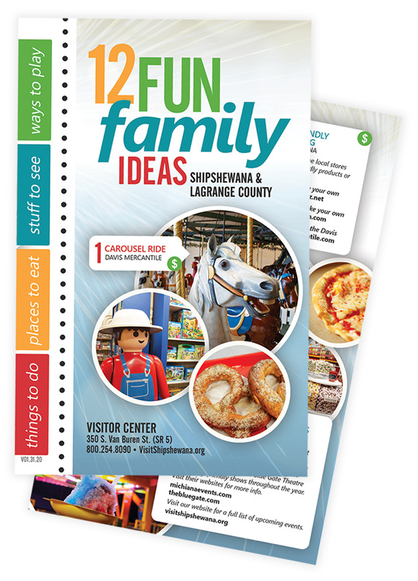 12 Fun Family Ideas brochure