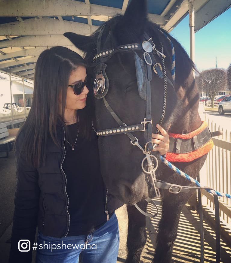 Woman and horse