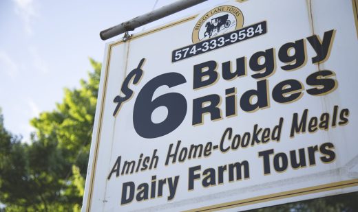 $6 Buggy Rides Amish home-cooked meals dairy farm tours