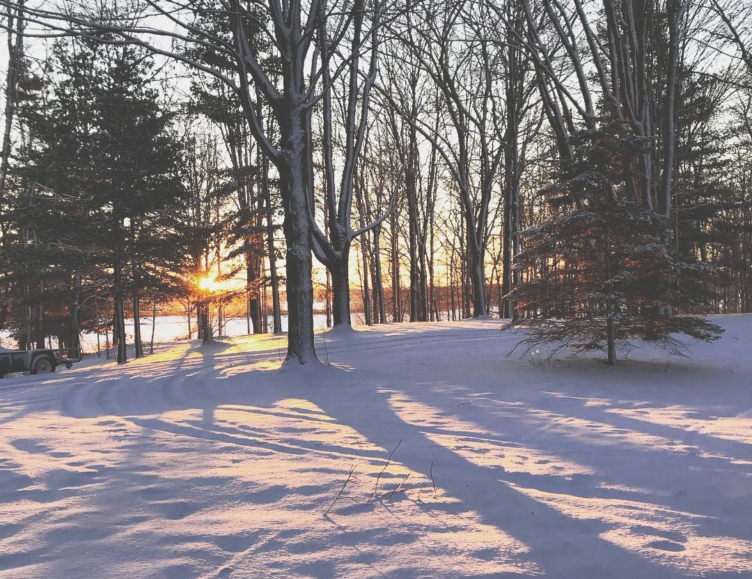 Amish countryside in the winter