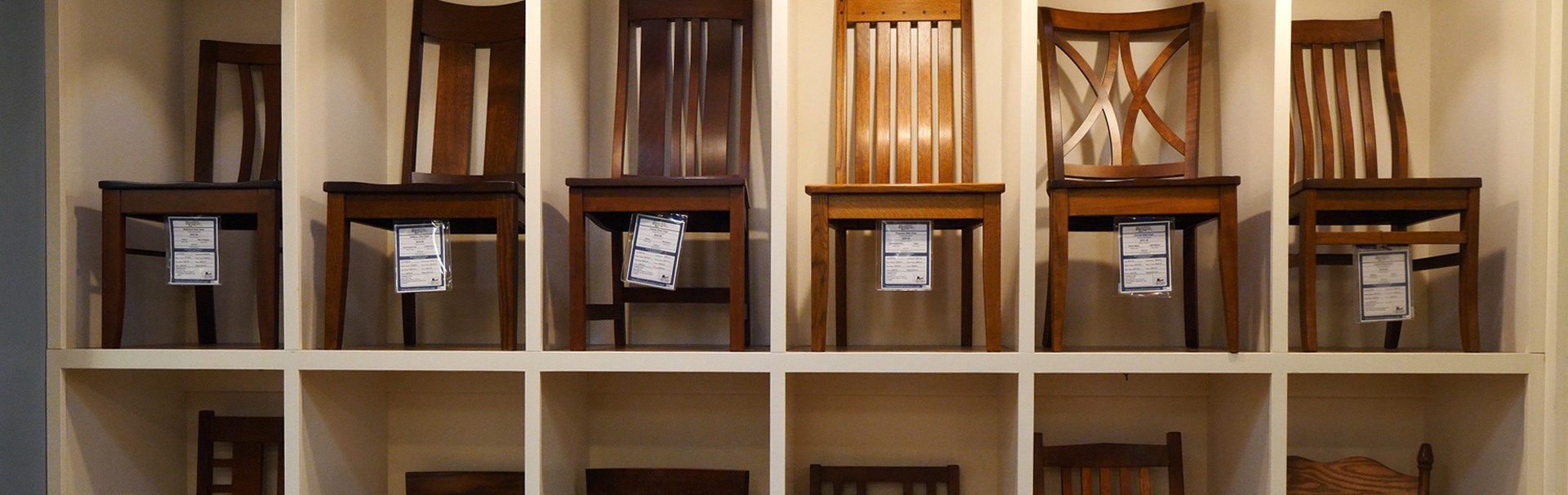 Handmade wooden chairs