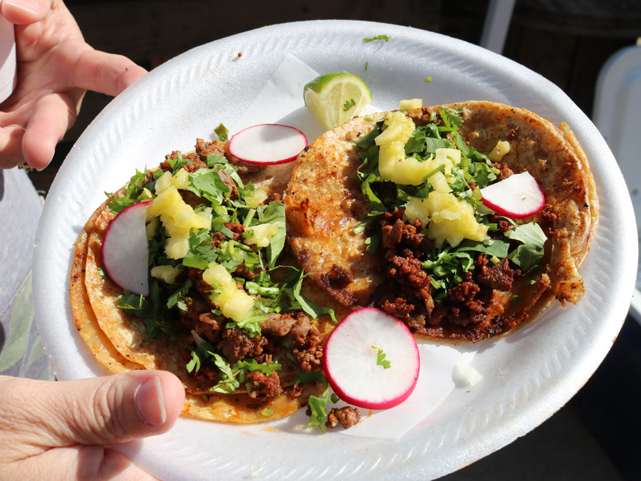 Corn School taco plate