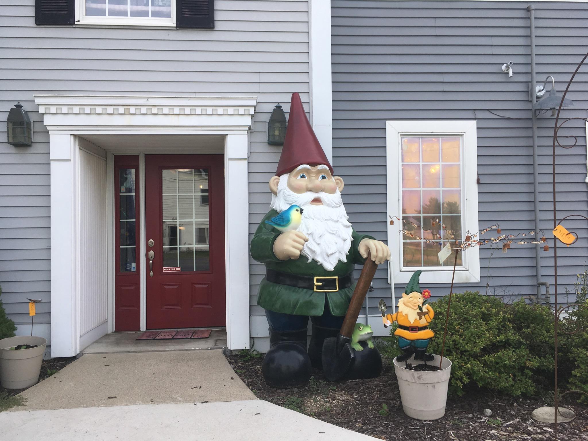 Oversized lawn gnome