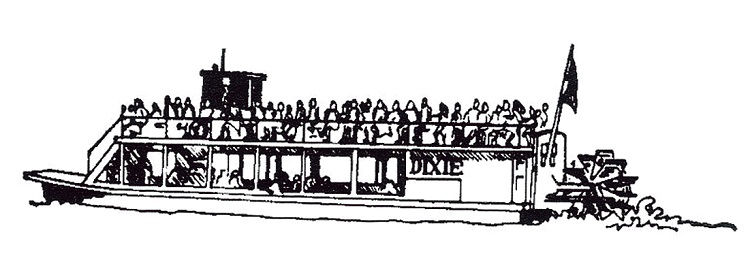The Dixie riverboat