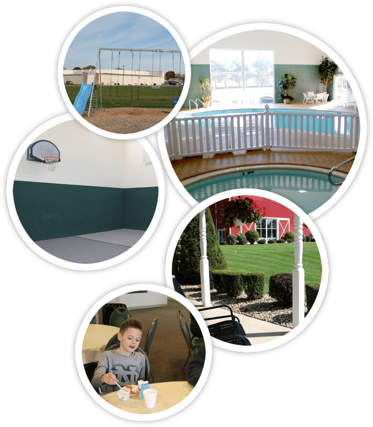 Different activities at the Farmstead hotel