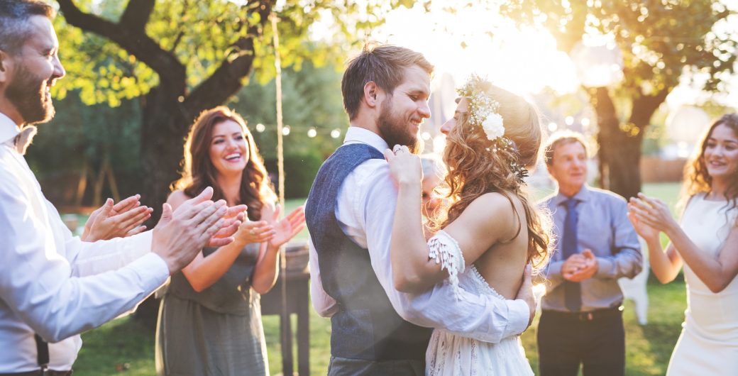 Man and Woman Wedding Photo