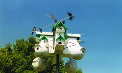 Intricate birdhouse