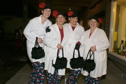 Pajama Day group of ladies