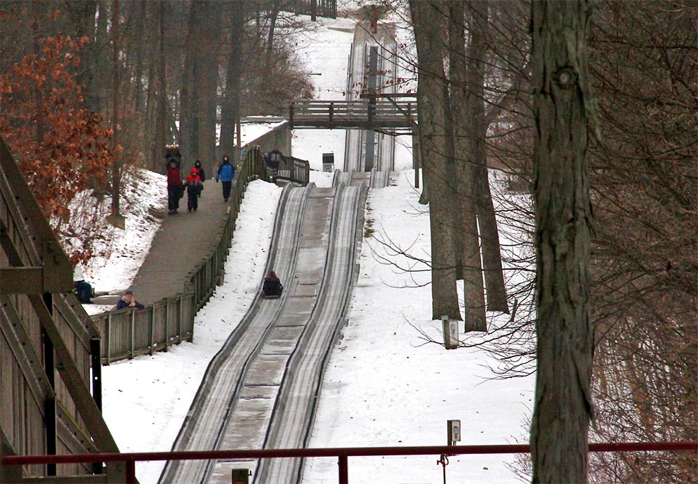 Pokagon toboggan track