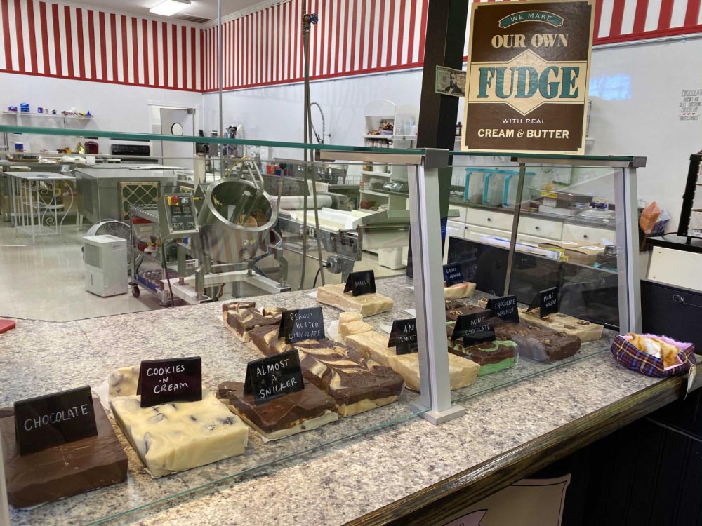 Victorian Candy Company fudge counter