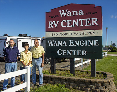 Wana RV Center welcome sign