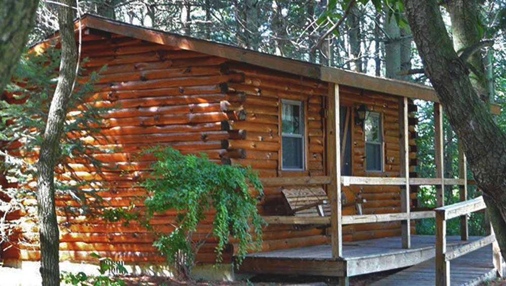 A log cabin