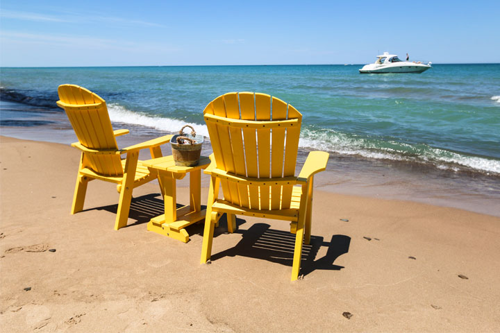 Traditions Furniture chairs on the beach