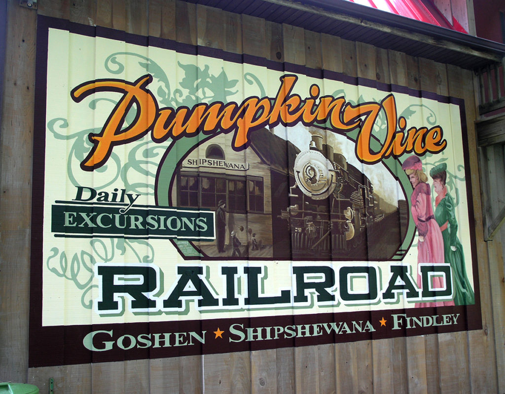 Pumpkinvine Railroad Mural