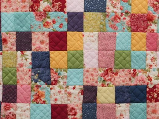 square colorful quilt