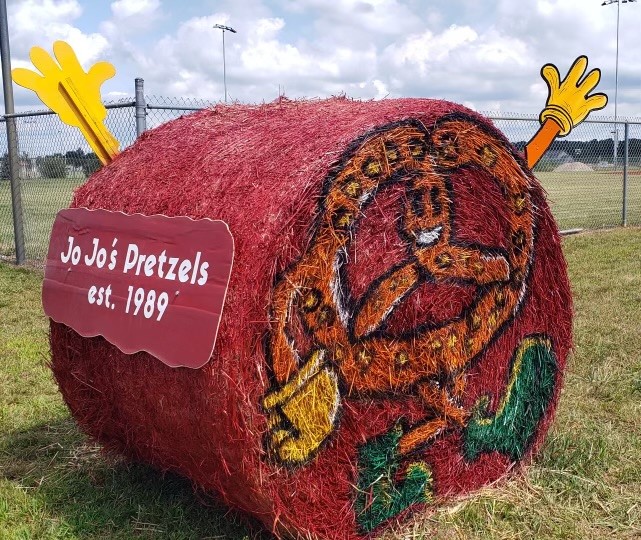 Jo Jo's pretzel bale located at the Pumpkinvine Trail head