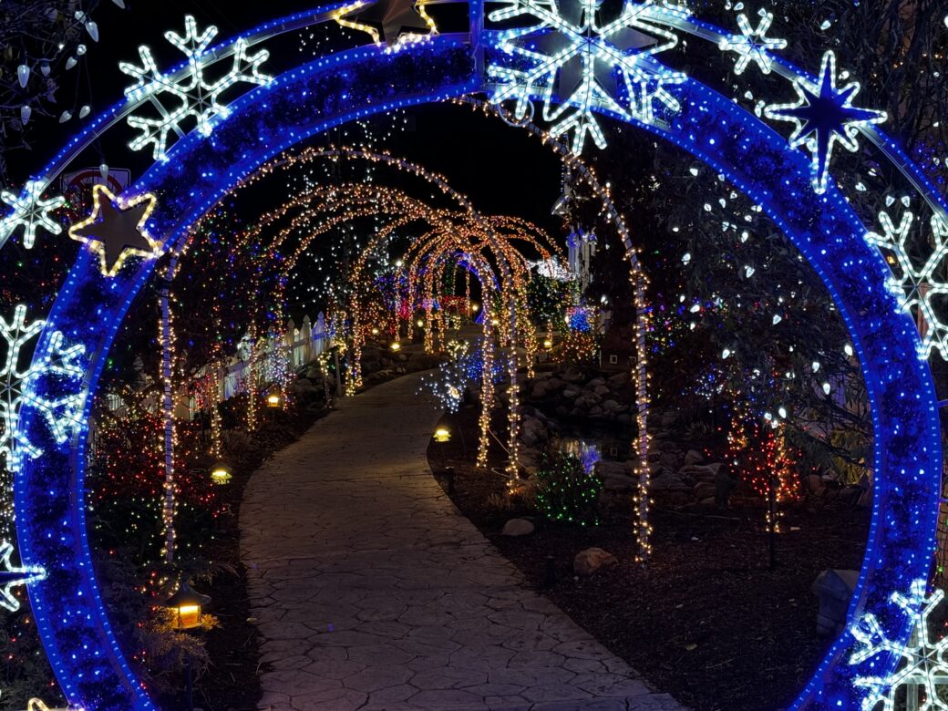 Walkway of lights