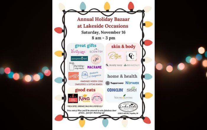 Lakeside Occasions Holiday Bazaar 11-16-24