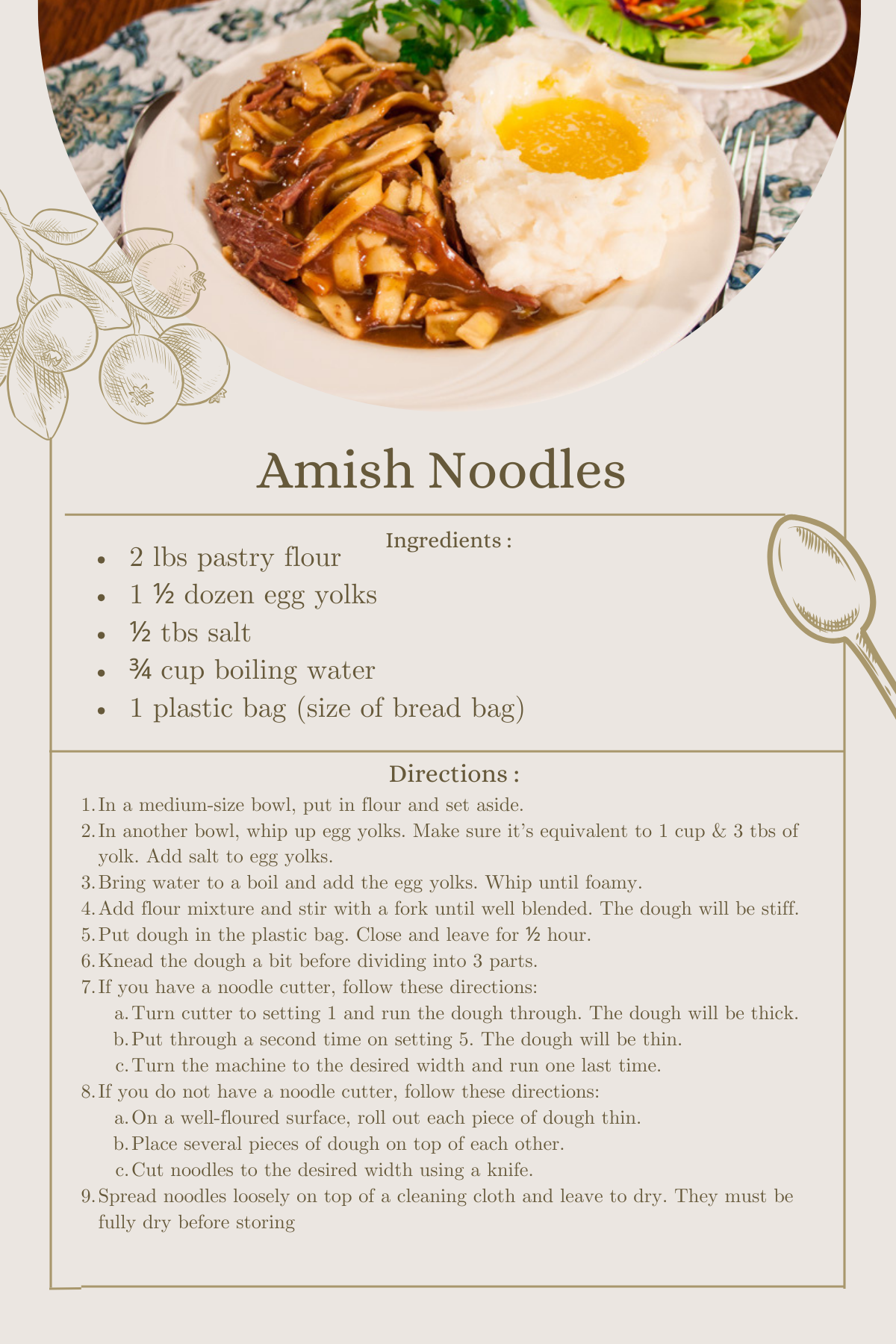 Amish Noodles