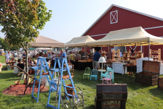 Outdoor section of the Shipshewana Trading Place Flea Market