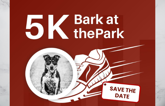 Bark at the Park 5K April 26, 2025