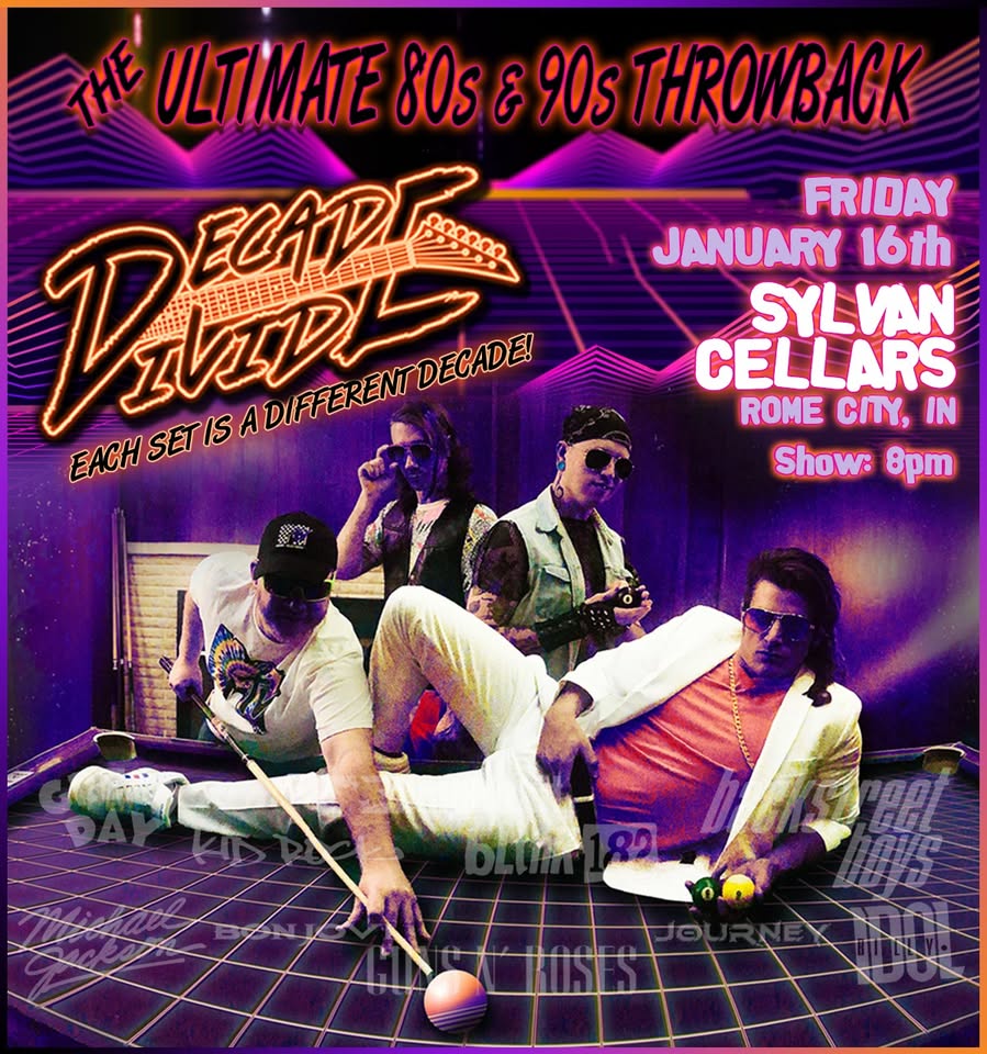 The Ultimate 80's & 90's Throwback Party January 16th 2026 at 8PM