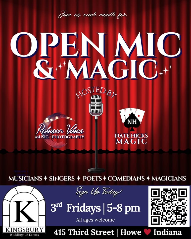 Open Mic & Magic @ The Kingbury Friday February 20th at 5 pm